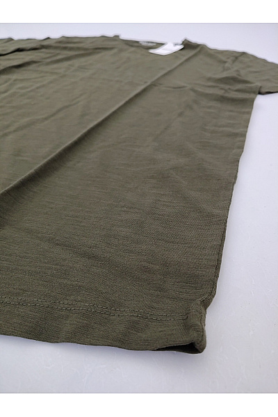 JACK & JONES Pánské khaki bavlněné tričko s krátkým rukávem a kulatým výstřihem basic | JACK & JONES | obrázek 3