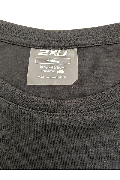 2XU Černé sportovní funkční tričko s krátkým rukávem a kulatým výstřihem Vel. M | 2XU | obrázek 6