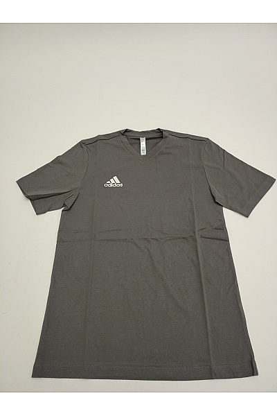 ADIDAS Dámské bavlněné tričko s krátkým rukávem a výstřihem do V šedé | ADIDAS | obrázek 2