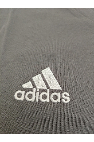 ADIDAS Dámské bavlněné tričko s krátkým rukávem a výstřihem do V šedé | ADIDAS | obrázek 4