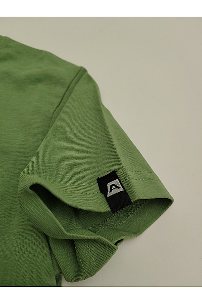 ALPINE PRO Dámské khaki tričko s krátkým rukávem a potiskem hor Vel. EU XS | ALPINE PRO | obrázek 5