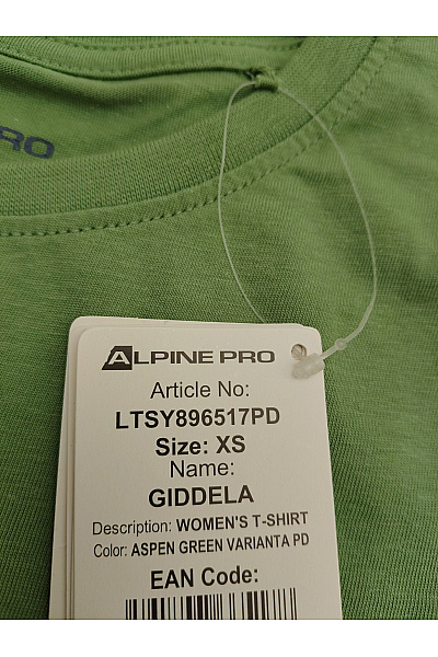 ALPINE PRO Dámské khaki tričko s krátkým rukávem a potiskem hor Vel. EU XS | ALPINE PRO | obrázek 7