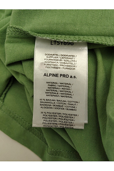 ALPINE PRO Dámské khaki tričko s krátkým rukávem a potiskem hor Vel. EU XS | ALPINE PRO | obrázek 8