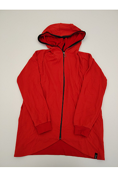 Be wear Červená dámská mikina na zip s kapucí Velikost L/XL | Be wear | obrázek 2