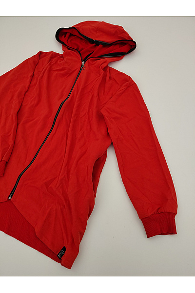 Be wear Červená dámská mikina na zip s kapucí Velikost L/XL | Be wear | obrázek 3