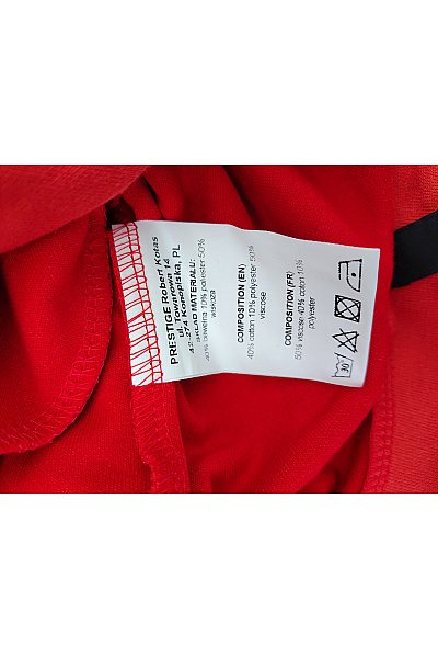 Be wear Červená dámská mikina na zip s kapucí Velikost L/XL | Be wear | obrázek 5