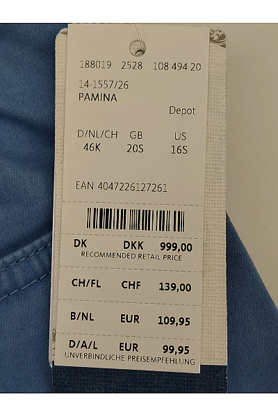 Ralph Lauren Dámské bavlněné modré kalhoty s pružným pasem Velikost DE 46 | Ralph Lauren | obrázek 6