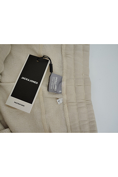 JACK & JONES Béžové bavlněné cargo tepláky s kapsami na stehnech Velikost L | JACK & JONES | obrázek 5