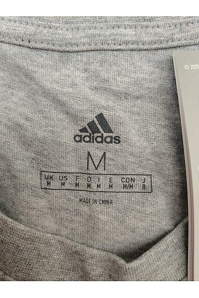 ADIDAS Pánské šedé bavlněné tričko s krátkým rukávem basic Vel. US M | ADIDAS | obrázek 6