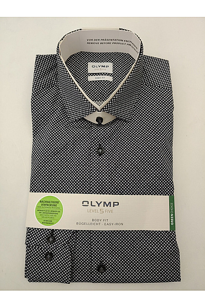 OLYMP Pánská bavlněná košile s dlouhým rukávem vzorovaná slim fit business | OLYMP | obrázek 2