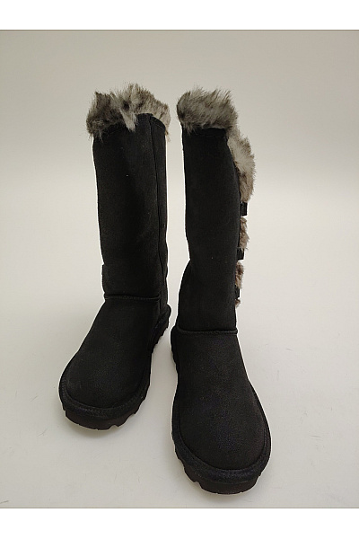 Bearpaw Černé dámské válenky s kožíškem a přezkou Vel. EU 37 | Bearpaw | obrázek 3