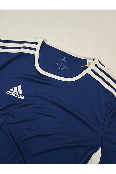 ADIDAS Modré sportovní tričko s krátkým rukávem a kulatým výstřihem Velikost S | ADIDAS | obrázek 6