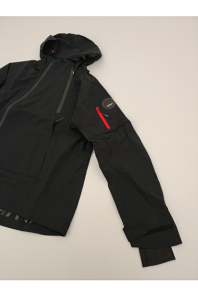ICEPEAK Černá pánská outdoorová bunda anorak s kapucí přes hlavu Velikost EU 48 | ICEPEAK | obrázek 3