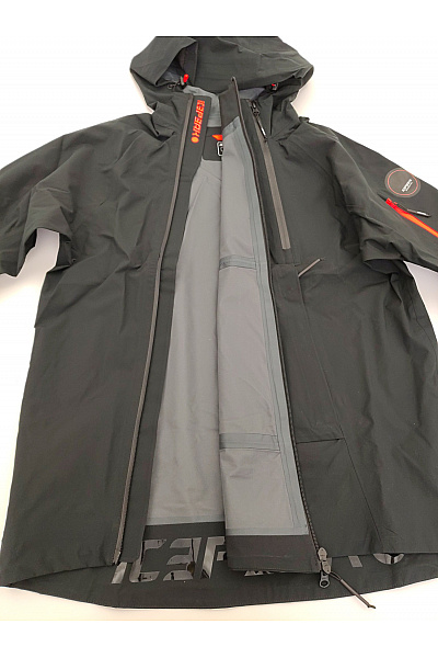 ICEPEAK Černá pánská outdoorová bunda anorak s kapucí přes hlavu Velikost EU 48 | ICEPEAK | obrázek 5