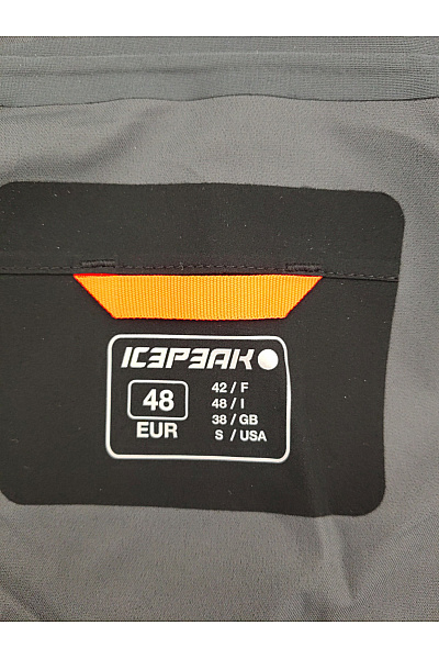 ICEPEAK Černá pánská outdoorová bunda anorak s kapucí přes hlavu Velikost EU 48 | ICEPEAK | obrázek 7