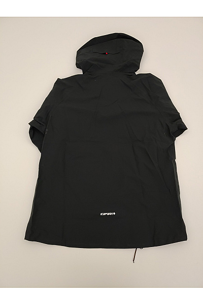 ICEPEAK Černá pánská outdoorová bunda anorak s kapucí přes hlavu Velikost EU 48 | ICEPEAK | obrázek 8