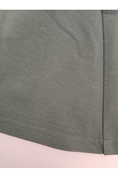Be wear Dámské khaki mikinošaty bavlněné oversized bez potisku | Be wear | obrázek 3
