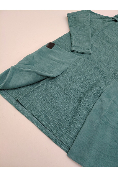 Be wear Dámský bavlněný rolák se stojáčkem a kapsami zelený Vel. L | Be wear | obrázek 4