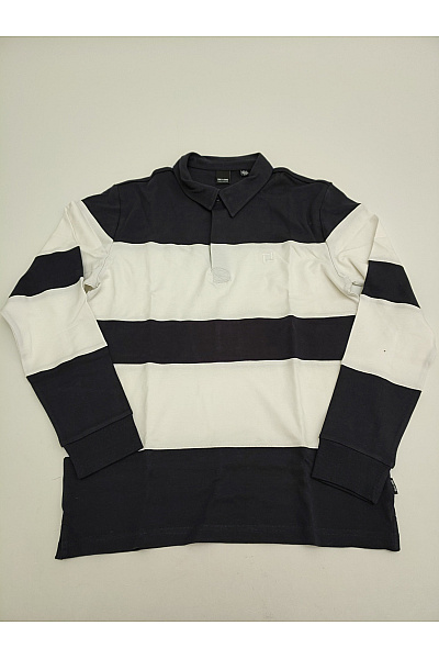 ONLY & SONS Pánské bavlněné polo tričko s dlouhým rukávem pruhované | ONLY & SONS | obrázek 2