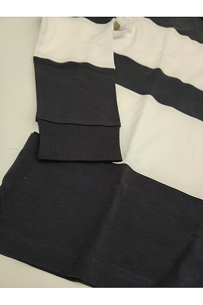 ONLY & SONS Pánské bavlněné polo tričko s dlouhým rukávem pruhované | ONLY & SONS | obrázek 3