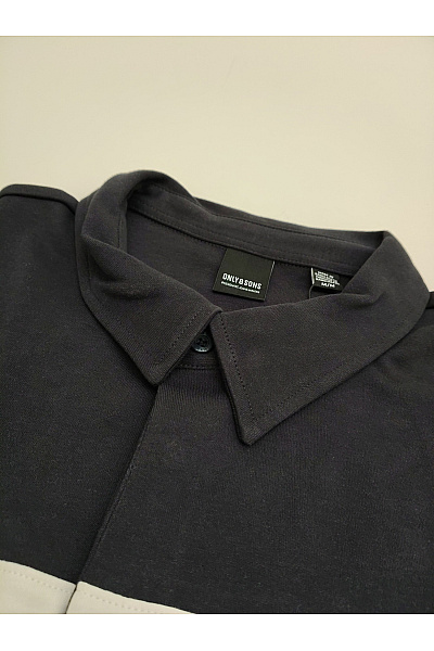 ONLY & SONS Pánské bavlněné polo tričko s dlouhým rukávem pruhované | ONLY & SONS | obrázek 5