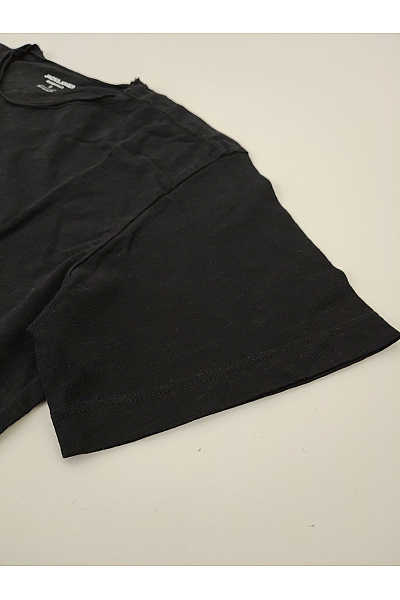 JACK & JONES Černé bavlněné tričko s krátkým rukávem a prodlouženým zadním dílem | JACK & JONES | obrázek 4