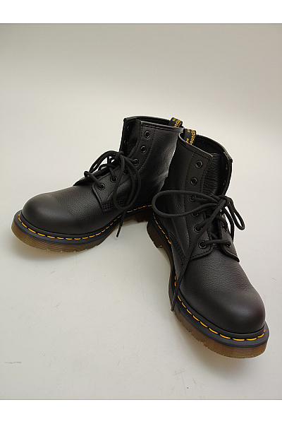Dr.Martens Černé kožené kotníkové šněrovací boty s kulatou špičkou Velikost EU 43 | Dr.Martens | obrázek 11