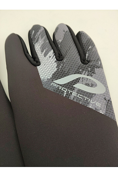 Protective Černobílé outdoorové rukavice | protective | obrázek 5