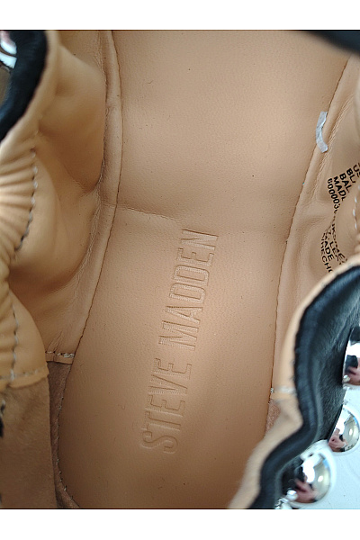 Steve Madden Černé kožené baleríny s přezkou a cvočky Velikost US 37 | Steve Madden | obrázek 10