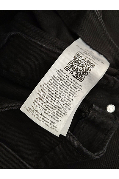 ONLY Dámské černé bavlněné džíny s vysokým pasem a širokými nohavicemi Velikost XS/30 | ONLY | obrázek 7