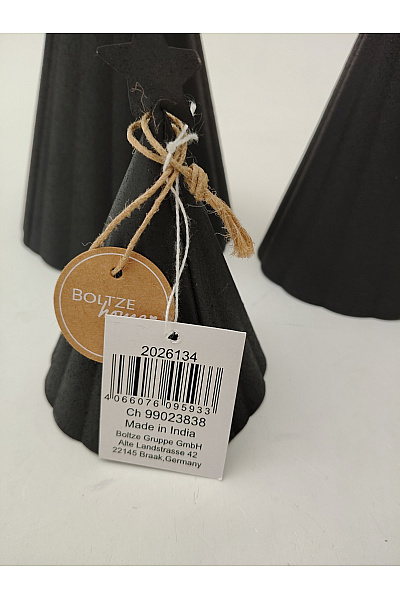 Černé vánoční dekorativní kužely se hvězdou sada | Unimoda | obrázek 4