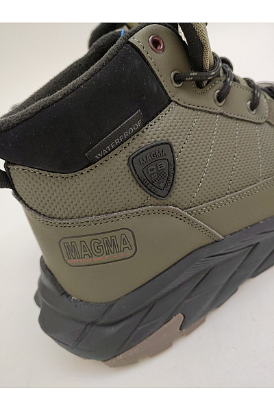 Pánské khaki kotníkové outdoorové boty zimní šněrovací Velikost EU 44 | Unimoda | obrázek 9