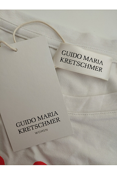 GUIDO MARIA KRETSCHMER Dámské bílé tričko s krátkým rukávem a potiskem korálu Velikost EU 38 | GUIDO MARIA KRETSCHMER | obrázek 6