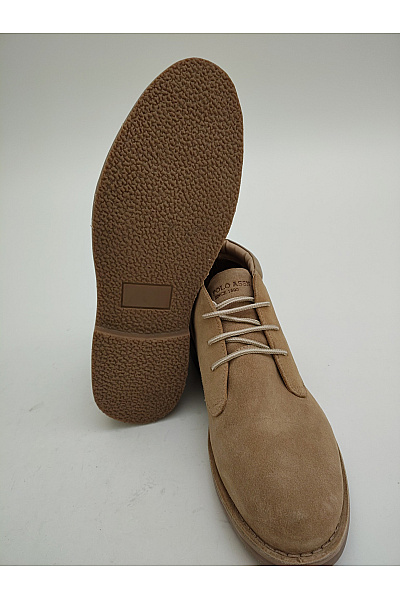 U.S.POLO ASSN. Pánské béžové kotníkové semišové šněrovací vycházkové polobotky Vel. US 11 | U.S.POLO ASSN. | obrázek 5