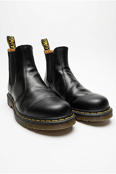 Dr.Martens Černé Kožené Kotníkové Chelsea Boty Vel. EU 42