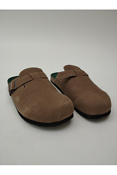 ONLY & SONS Hnědé pánské nazouvací pantofle s přezkou a plnou špičkou Velikost 46 | ONLY & SONS | obrázek 2