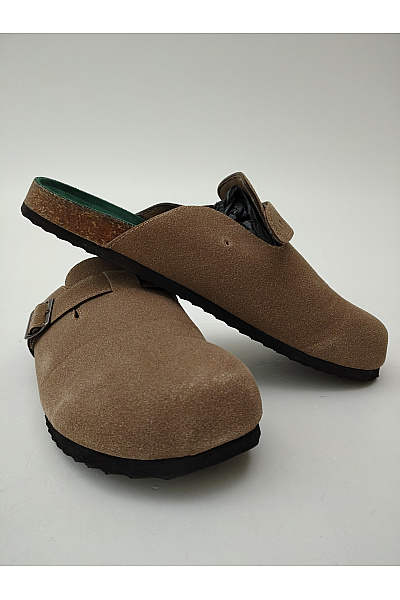 ONLY & SONS Hnědé pánské nazouvací pantofle s přezkou a plnou špičkou Velikost 46 | ONLY & SONS | obrázek 5