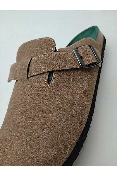 ONLY & SONS Hnědé pánské nazouvací pantofle s přezkou a plnou špičkou Velikost 46 | ONLY & SONS | obrázek 7