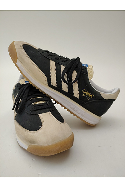ADIDAS Pánské tenisky černé béžové šněrovací vintage styl Černobílé Velikost FR 45,5 | ADIDAS | obrázek 4