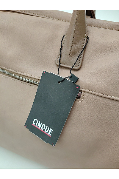 CINQUE Kožená béžová kabelka smart casual | CINQUE | obrázek 5
