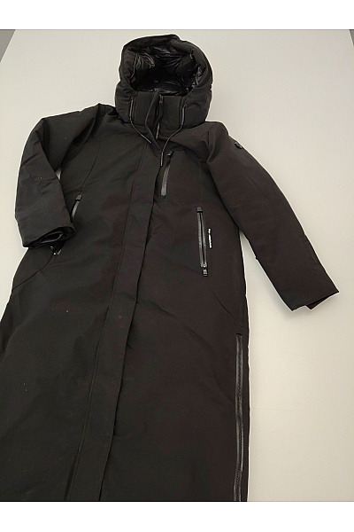 Khujo Dámská černá zimní dlouhá parka se zipem Velikost MEDIUM | Khujo | obrázek 4