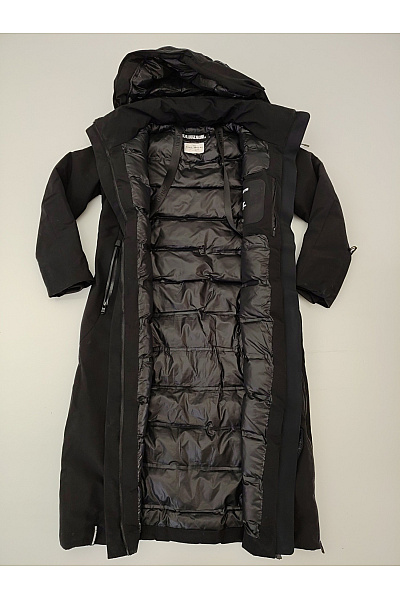 Khujo Dámská černá zimní dlouhá parka se zipem Velikost MEDIUM | Khujo | obrázek 8