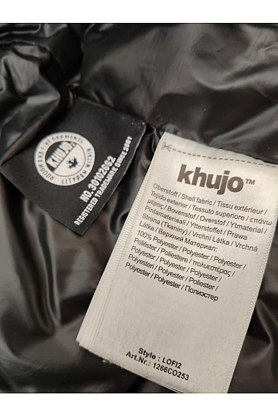 Khujo Dámská černá zimní dlouhá parka se zipem Velikost MEDIUM | Khujo | obrázek 9