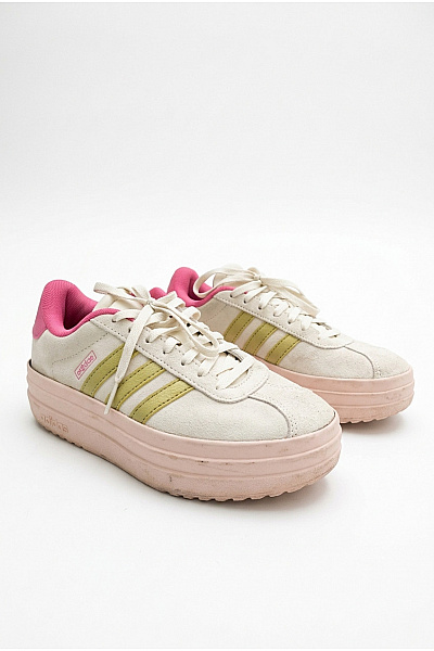 ADIDAS Dámské Tenisky VL Court Bold Béžové Růžové Žluté Velikost FR 36