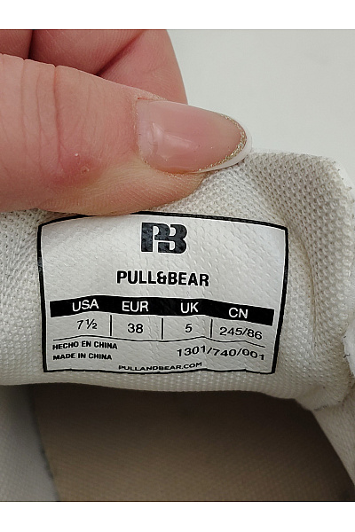 PULL&BEAR Dámské tenisky bílé na platformě se zlatým detailem Zlaté Vel. EU 38 | PULL&BEAR | obrázek 8