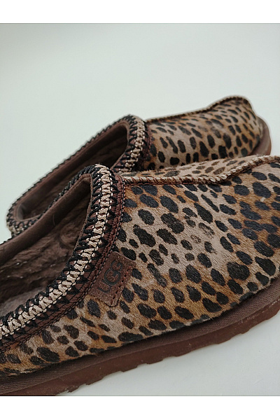 UGG Hnědé leopardí nazouvací válenky s kožíškem Velikost EU 38 | UGG | obrázek 9