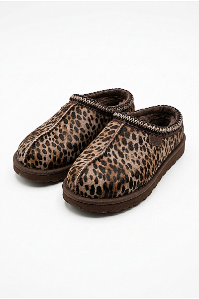 UGG Hnědé Leopardí Nazouvací Válenky S Kožíškem Velikost EU 38