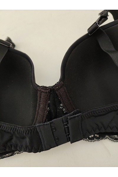 Černá krajková push up podprsenka s kosticemi | Unimoda | obrázek 6