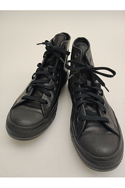 CONVERSE Pánské tenisky Černé kožené kotníkové šněrovací vycházkové Vel. EU 42.5 | CONVERSE | obrázek 3