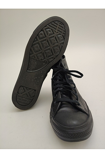 CONVERSE Pánské tenisky Černé kožené kotníkové šněrovací vycházkové Vel. EU 42.5 | CONVERSE | obrázek 5